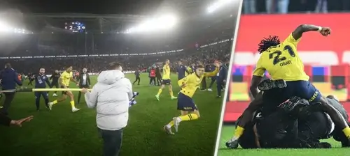 Драка во время футбольного матча