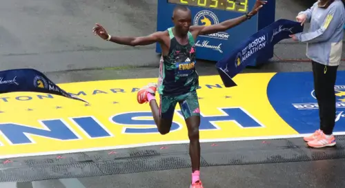 Boston Marathon elite men Hopkinton Newton Hills race