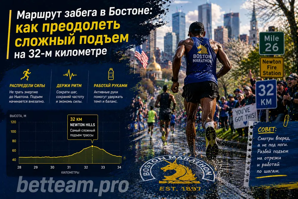 Boston Marathon course Heartbreak Hill route profile