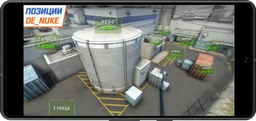 Позиции на карте Nuke