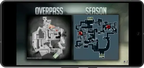 Позиции на карте Overpass