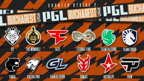 Участники турнира PGL Bucharest 2025