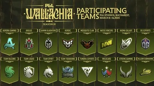 Состав участников на PGL Wallachia Season 3