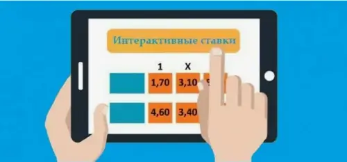 Выбор событий для интерактивных ставок