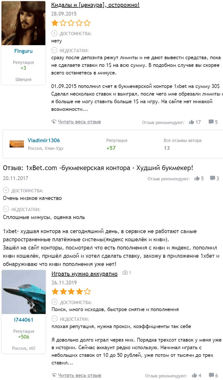 Отзывы и мнения экспертов