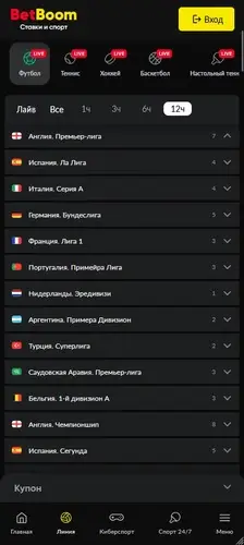 Линия на спорт в БК