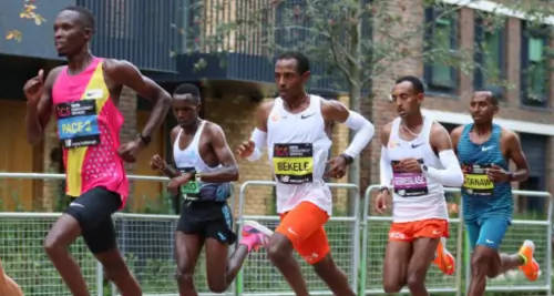 London Marathon fast flat course elite pacing