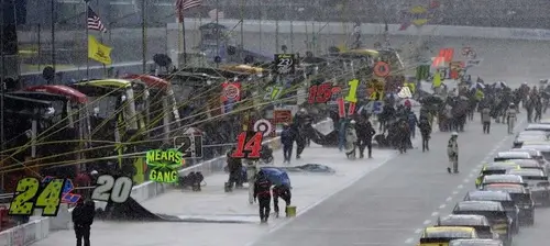 Сложные погодные условия в гонках NASCAR