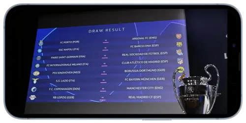 Результаты жеребьевки Лиги Чемпионов на Betteam.pro
