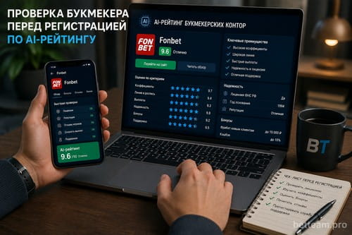 Проверка букмекера перед регистрацией по AI-рейтингу