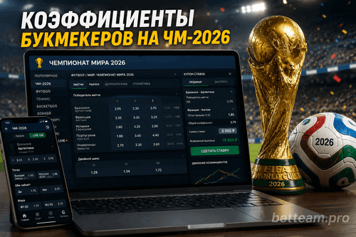 Коэффициенты букмекеров на ЧМ-2026
